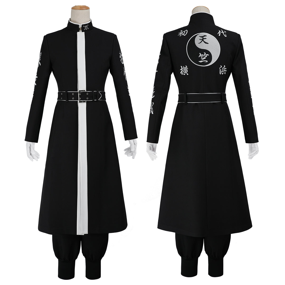 HOLOUN Tokyo Anime Rindo Ran Haitani Cosplay Costume Upgraded Embroidered Coat Pants Gloves Belt Convention Halloween Christmas Party