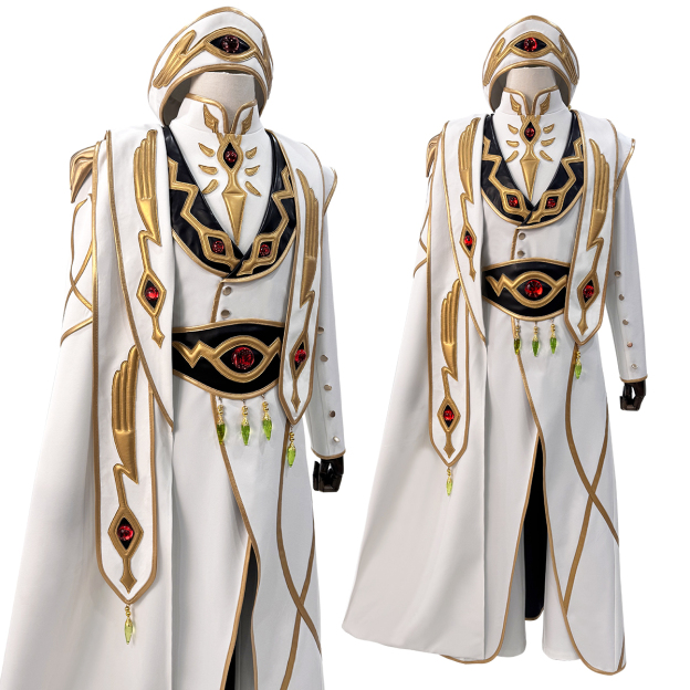 Pre-sale HOLOUN Emperor Lelouch Anime Rebellion Cosplay Costume Cloak Coat Shirt Pants Hat Halloween Christmas Convention Party Gift