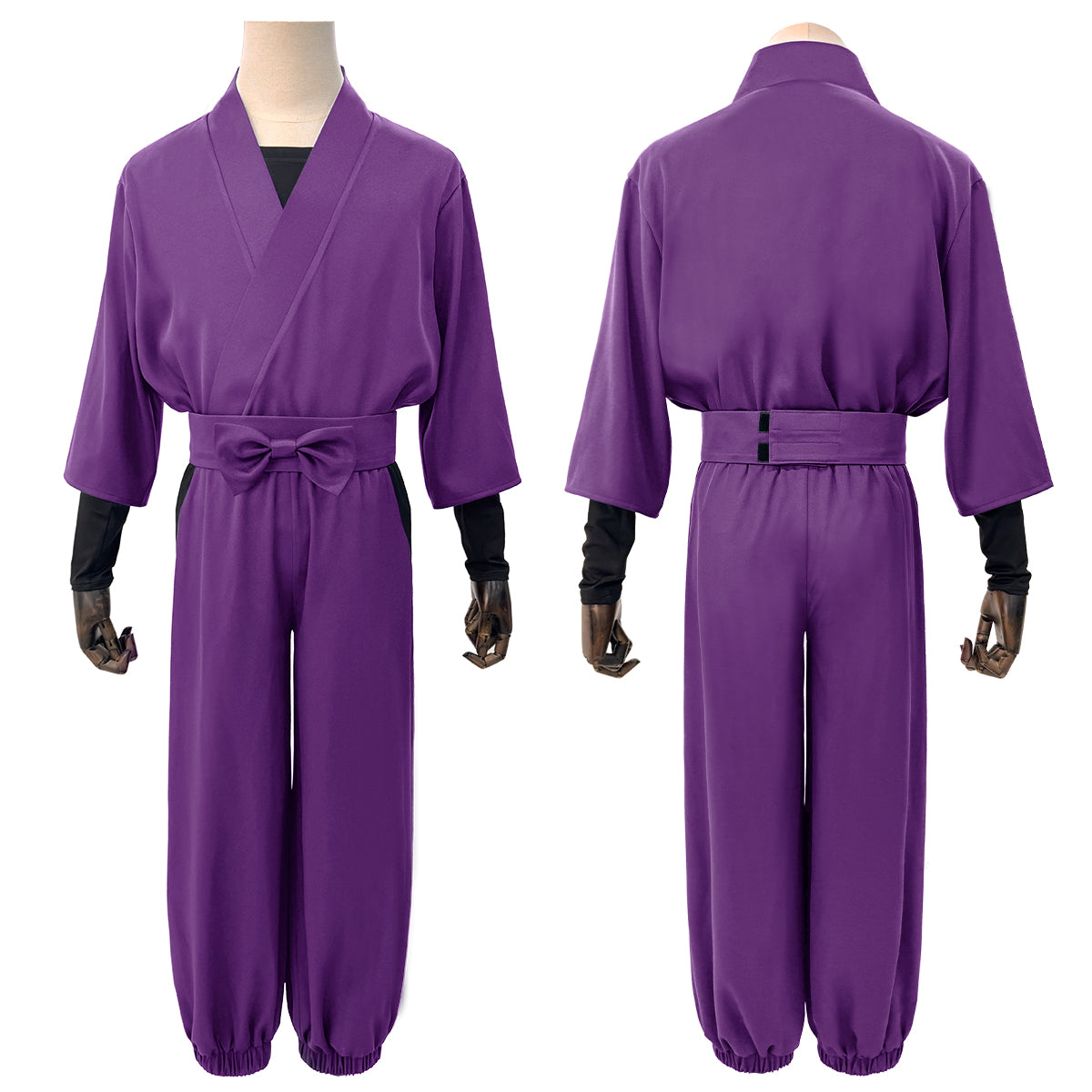 HOLOUN Nintama Rantaro Anime Ninja costume Adult Version 5 Colors Black Purple Green Blue Light Green Cos Convention Halloween
