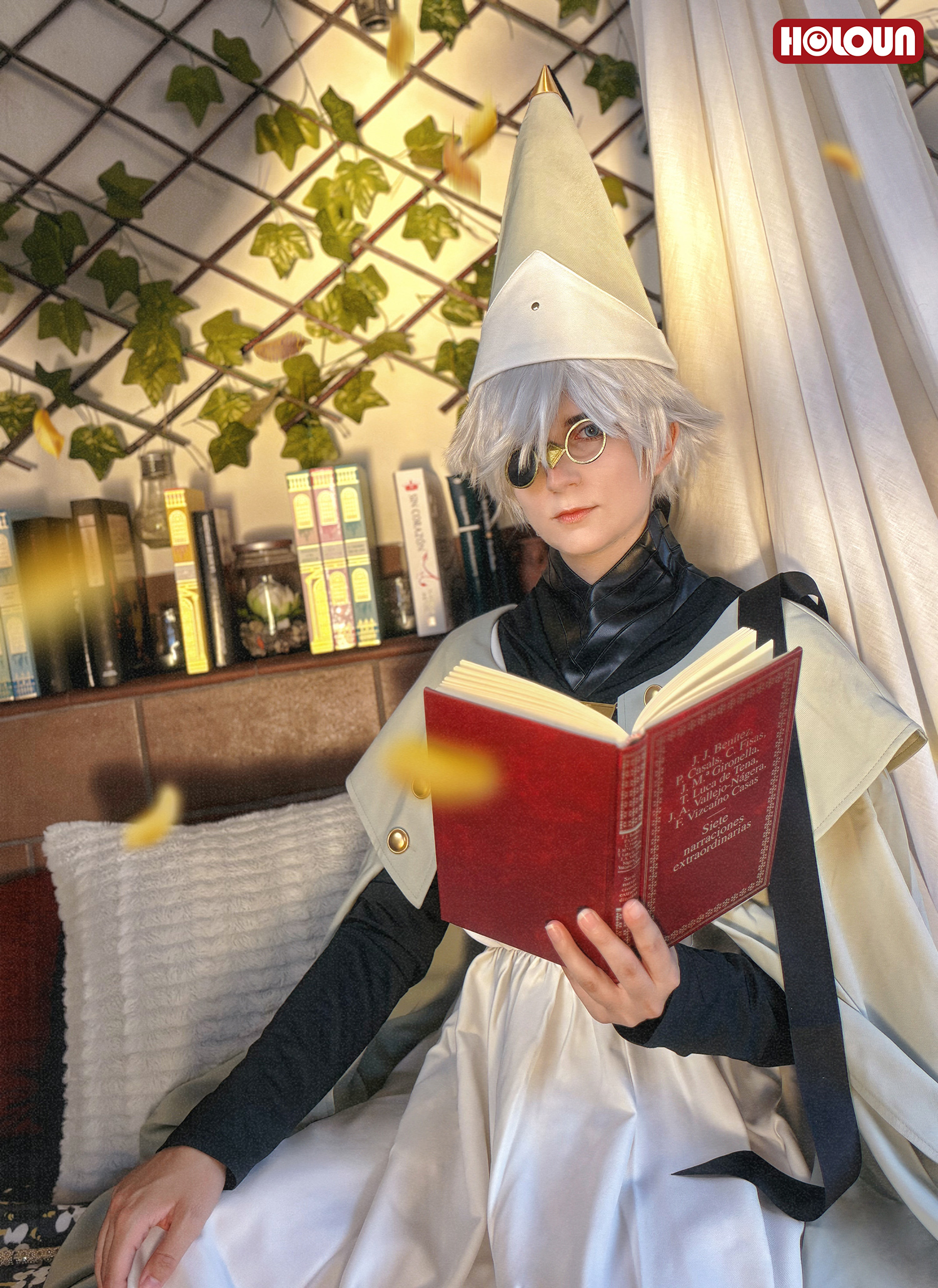 HOLOUN Witch Hat Atelier Anime Qifrey Cosplay Costume Cloak Top Pants Hat Outfit Convention Halloween Christmas Party