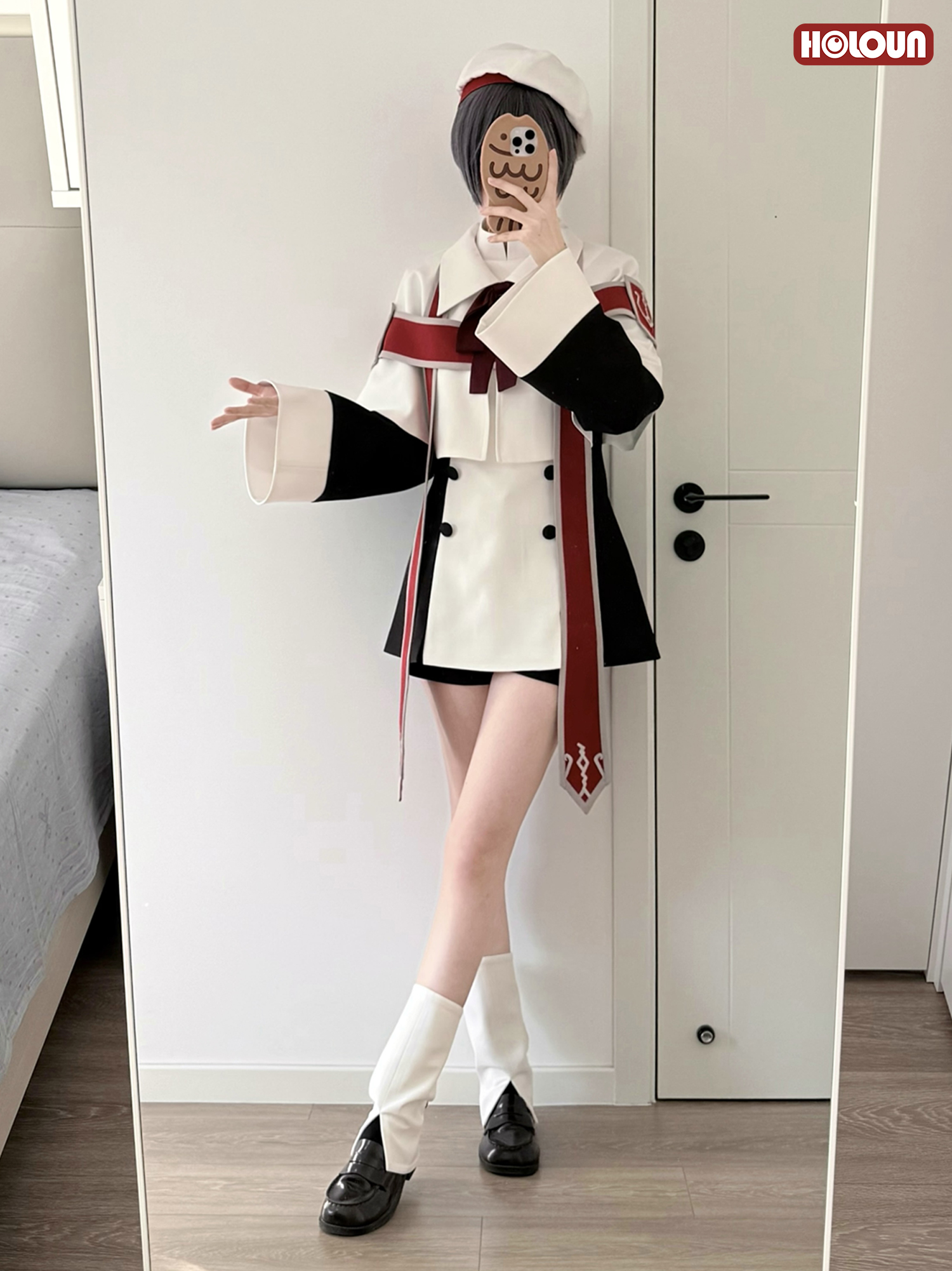 HOLOUN Anime Ciel Phantomhive Cosplay Costume Choir Uniform Dress Shawl Hat Convention Halloween Christmas