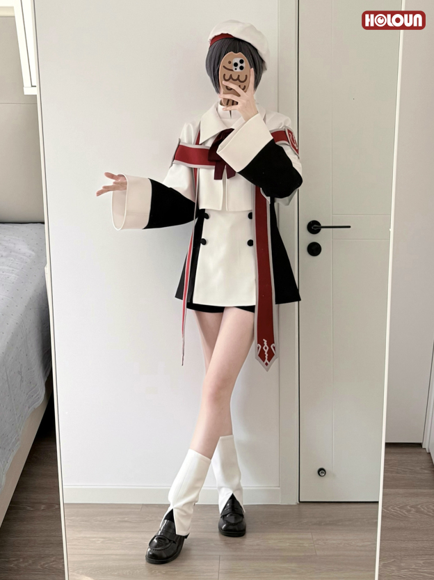 HOLOUN Anime Ciel Phantomhive Cosplay Costume Choir Uniform Dress Shawl Hat Convention Halloween Christmas