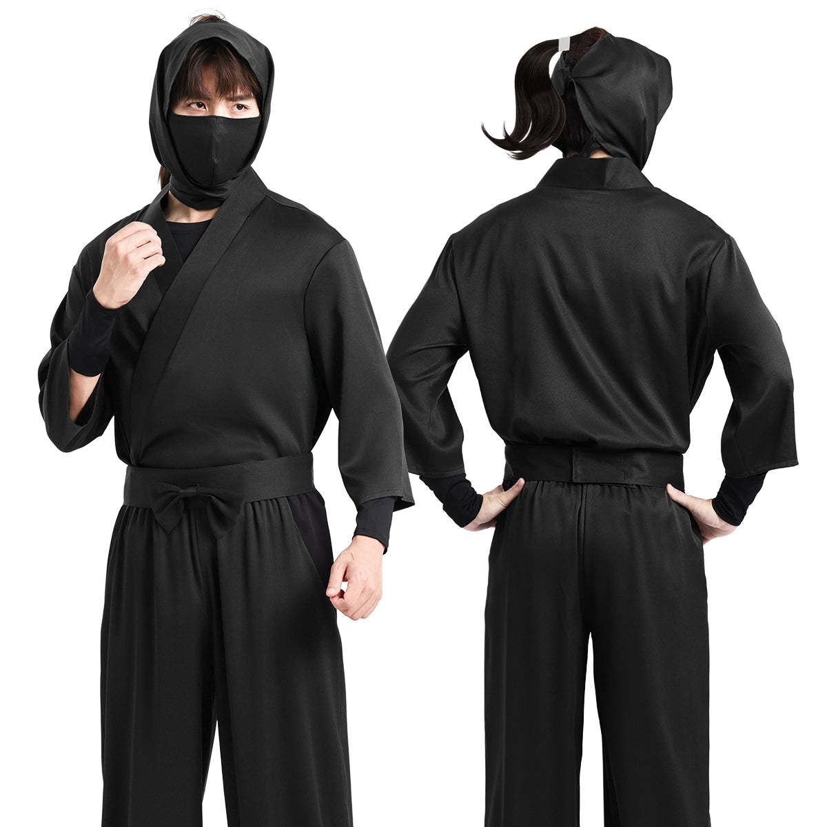 HOLOUN Nintama Rantaro Anime Ninja costume Adult Version 5 Colors Black Purple Green Blue Light Green Cos Convention Halloween