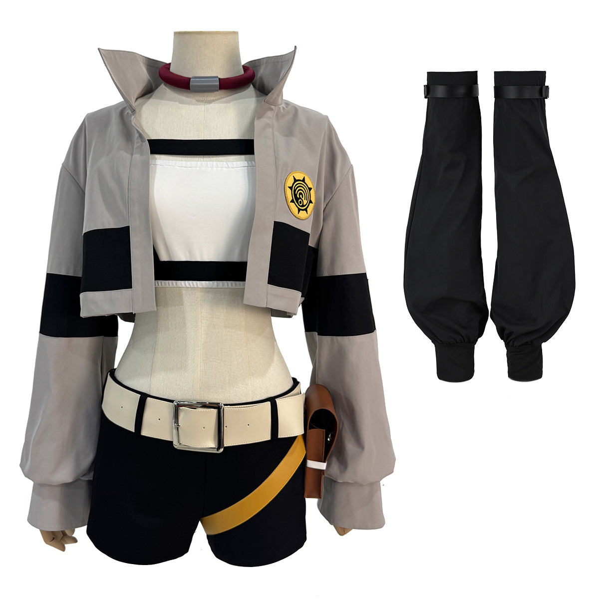 HOLOUN Gachiakuta Anime Riyo Cosplay Costume Convention Halloween Christmas Embroidery Top Vest Short Backpack Waist Bag