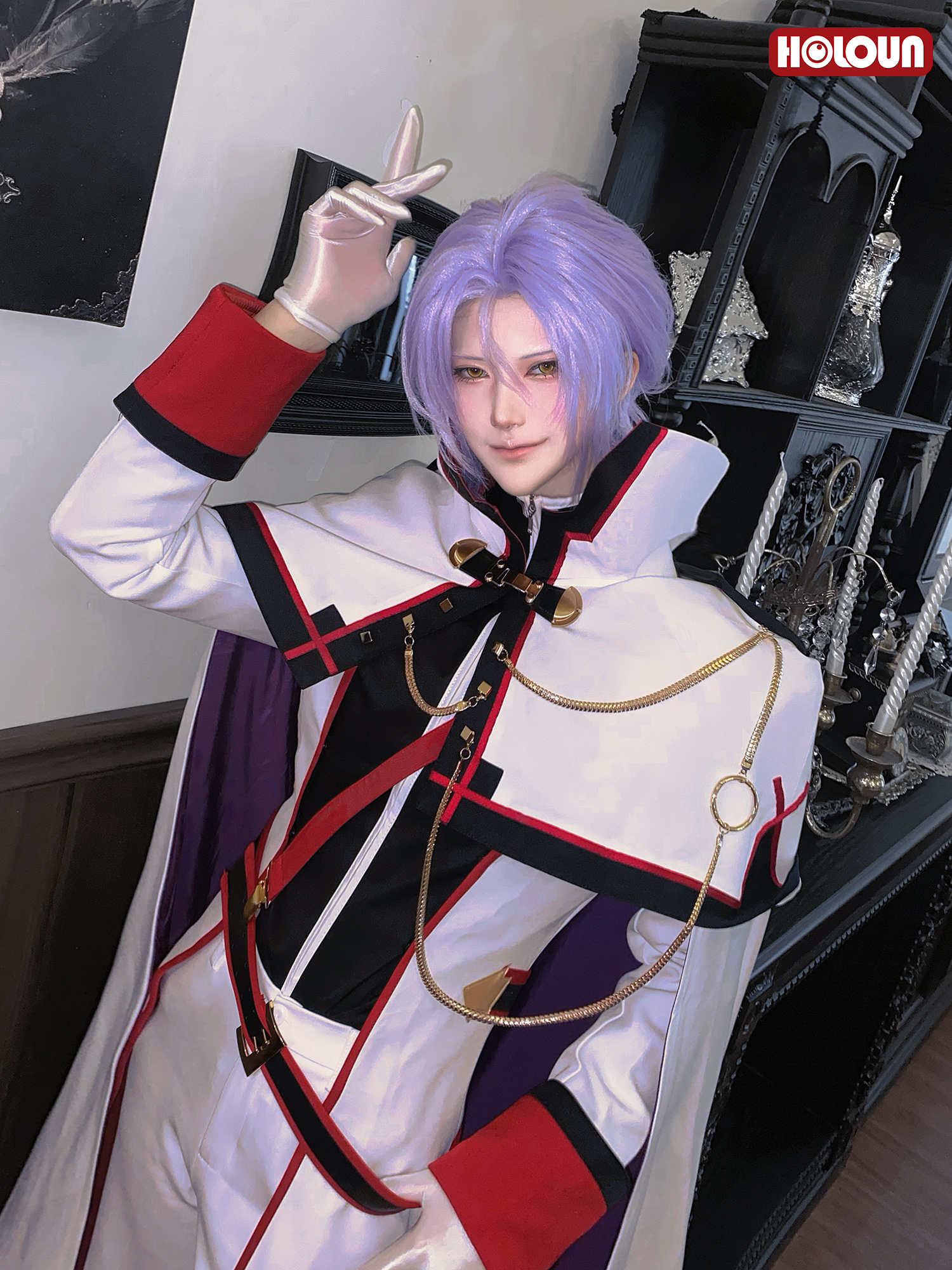 HOLOUN Julius Juukulius Cosplay Costume Zero Anime Convention Halloween Christmas Party Cloak Coat Pants Gloves Belt