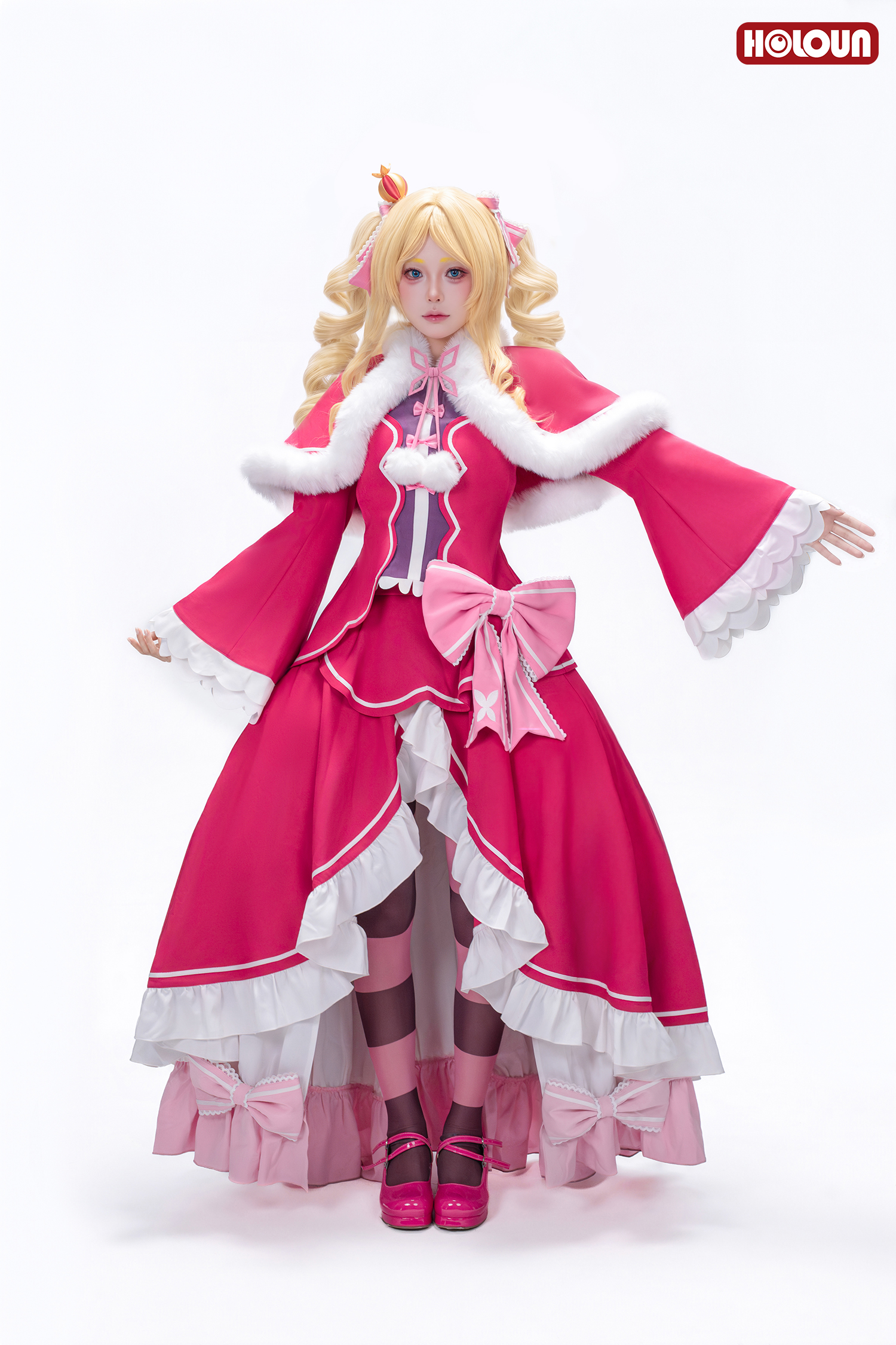 HOLOUN Beatrice Cosplay Costume Zero Anime Convention Halloween Christmas Party Top Shawl Skirt