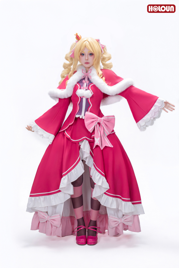 HOLOUN Beatrice Cosplay Costume Zero Anime Convention Halloween Christmas Party Top Shawl Skirt