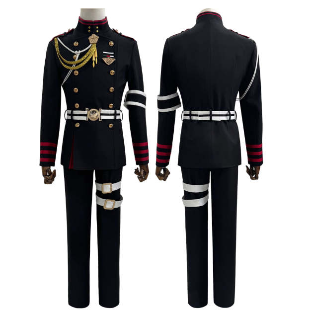HOLOUN Seraph Of The End Anime Guren Ichinose Cosplay Costume Coat Pants Belt Uniform Halloween Christmas Convention