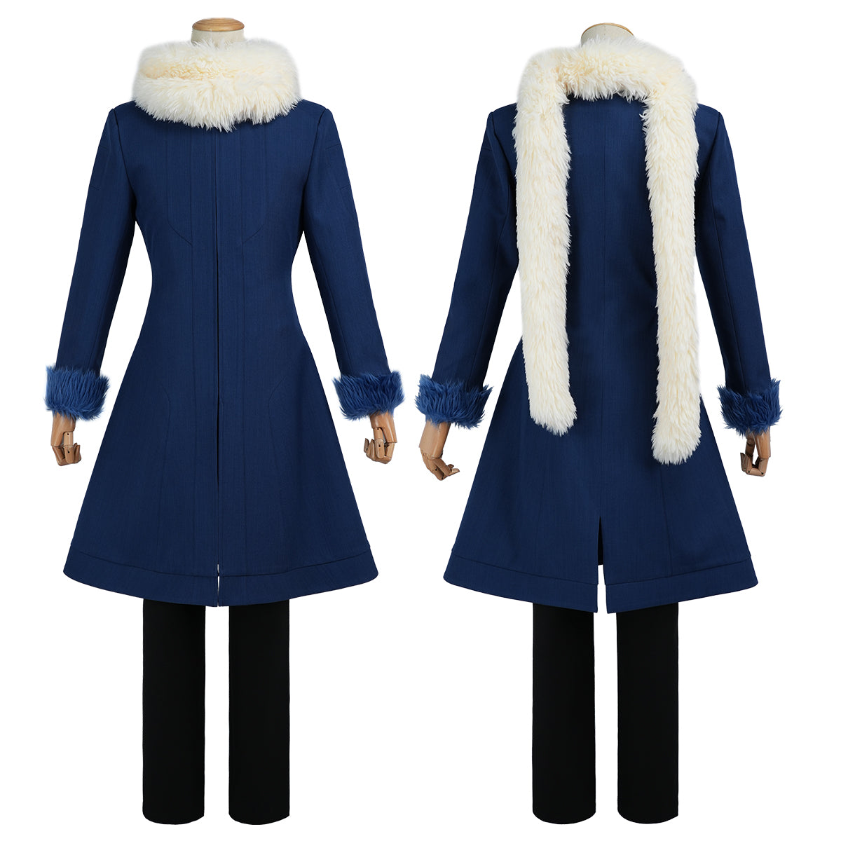 HOLOUN That Time I Got Reincarnated as a Slime Anime Rimuru Tempest Cosplay Costume Blue Winter Coat Scarf Convention Halloween