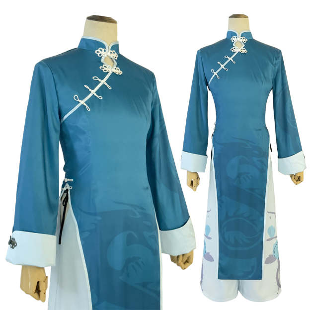 HOLOUN Anime Kaiser Cosplay China Costume Wig Kung Fu Tang Suit Halloween