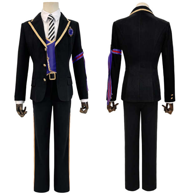HOLOUN Twisted Game ‌‌Pomefiore Cosplay Costume School Uniform Suit Vest Shirt Tie