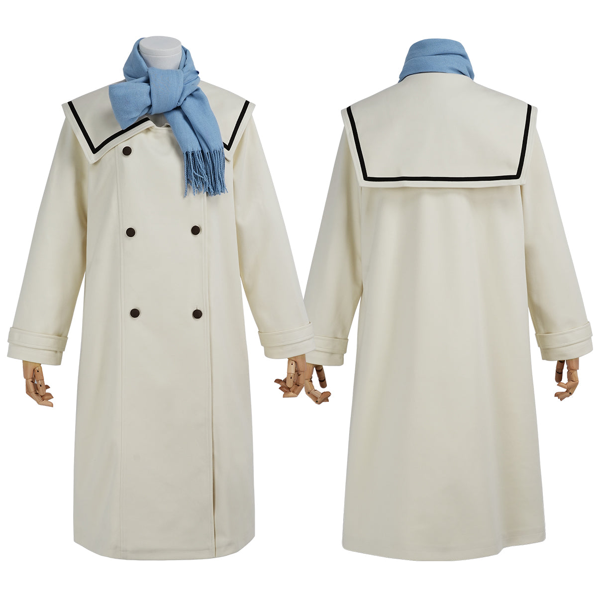 HOLOUN Frieren Beyond Journey's End Anime Frieren Cosplay Costume Winter Coat Wig Ponytail Halloween Christmas Convention