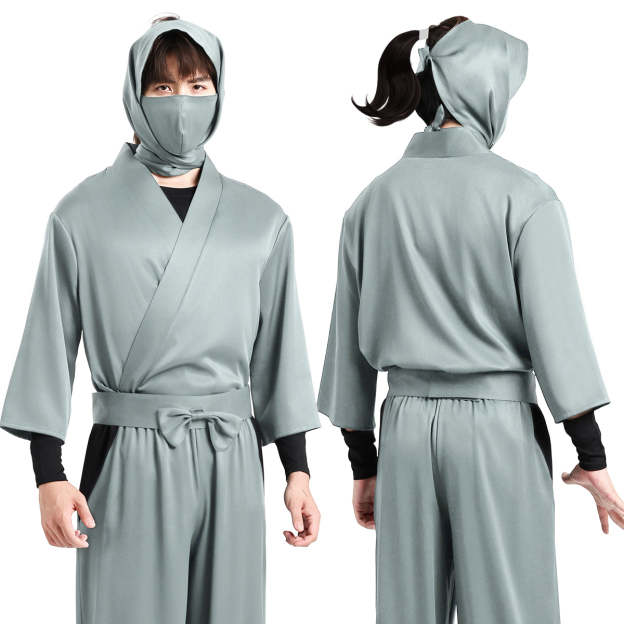 HOLOUN Nintama Rantaro Anime Ninja costume Adult Version 5 Colors Black Purple Green Blue Light Green Cos Convention Halloween