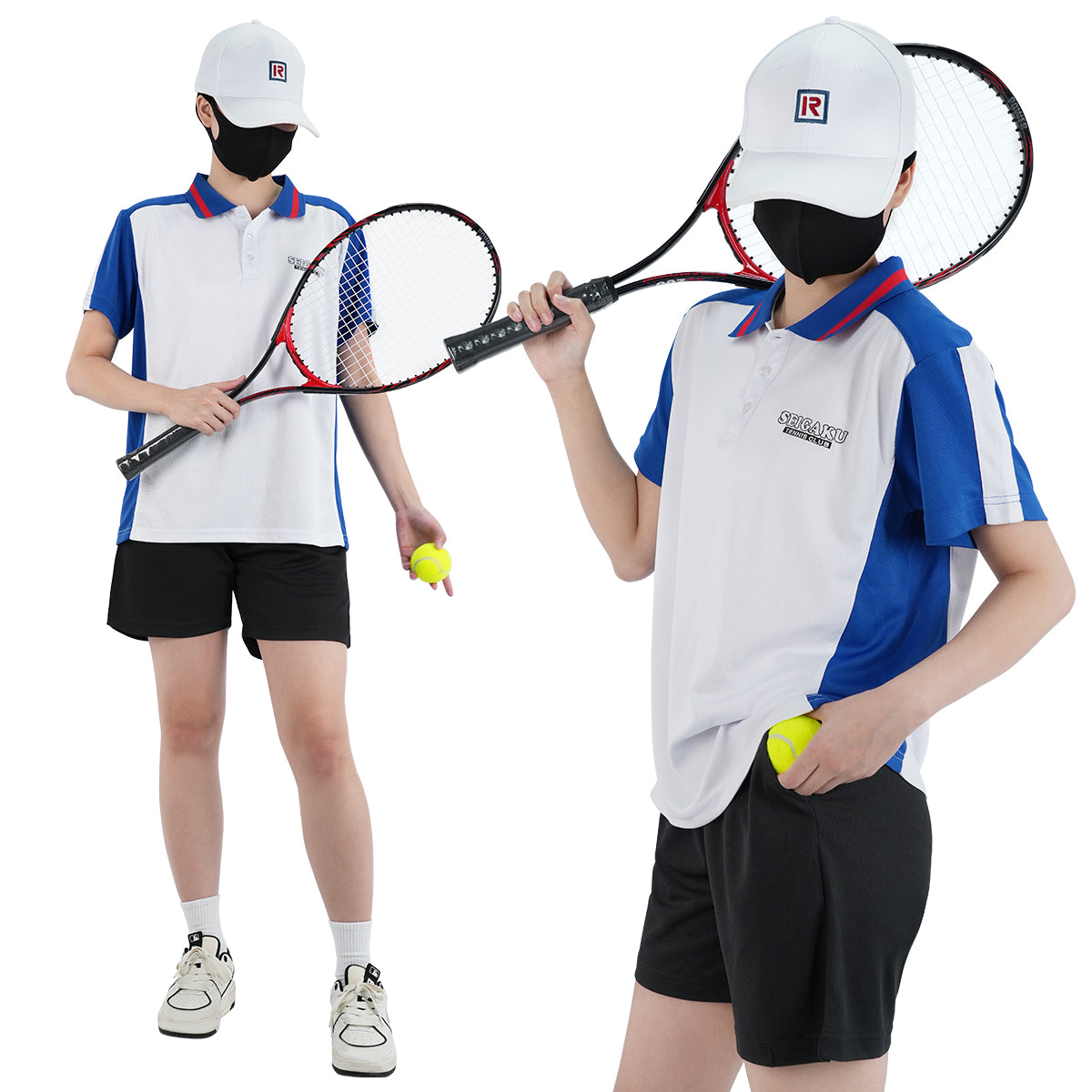 HOLOUN Tennis Anime Ryoma Echizen Tezuka Cosplay Costume Embroidery Jerseys Seigaku Tennis Club Tracksuit Hat