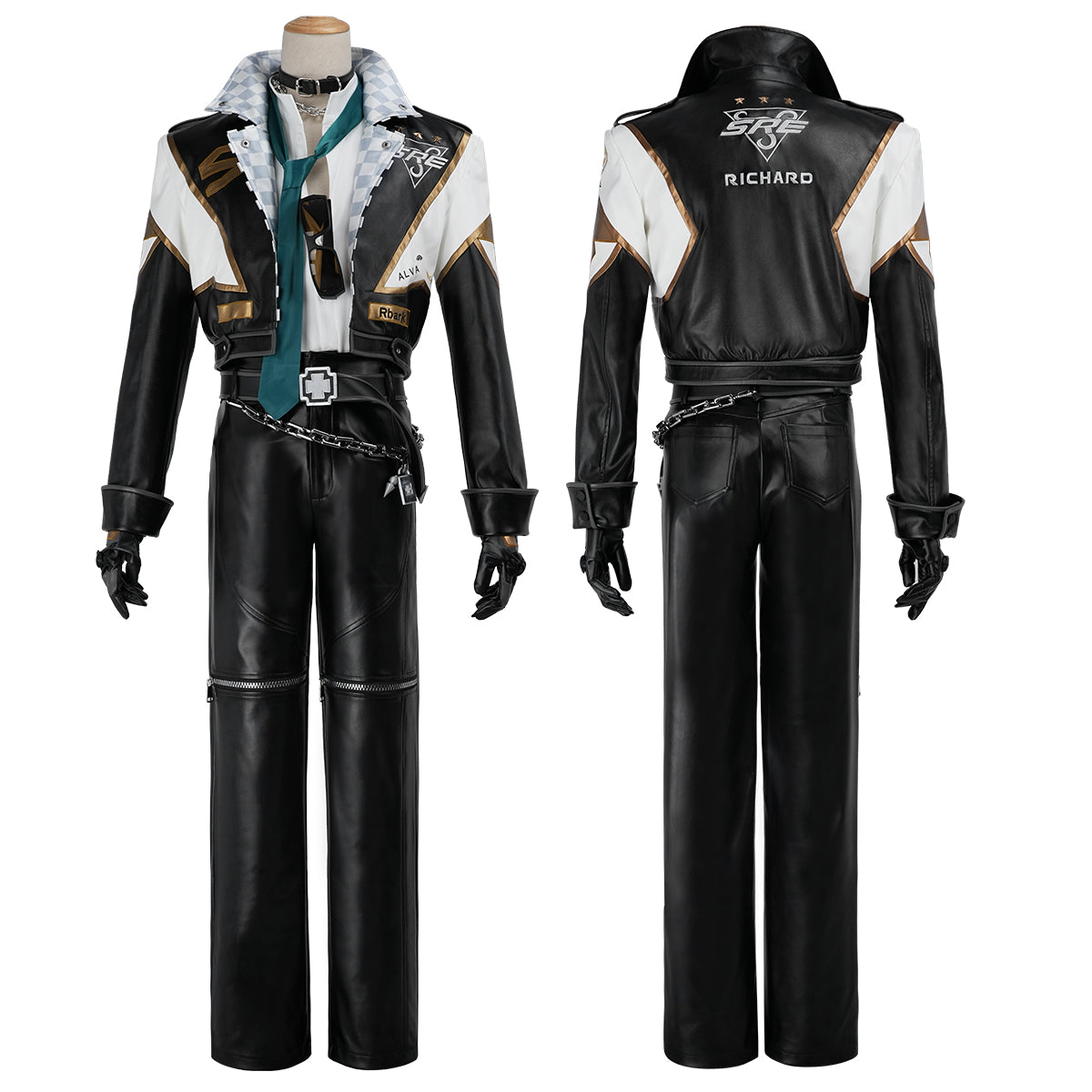 HOLOUN Identity V Game Knight Richard Sterling Cosplay Costume Coat Shirt Pants Convention Halloween Christmas Outfit