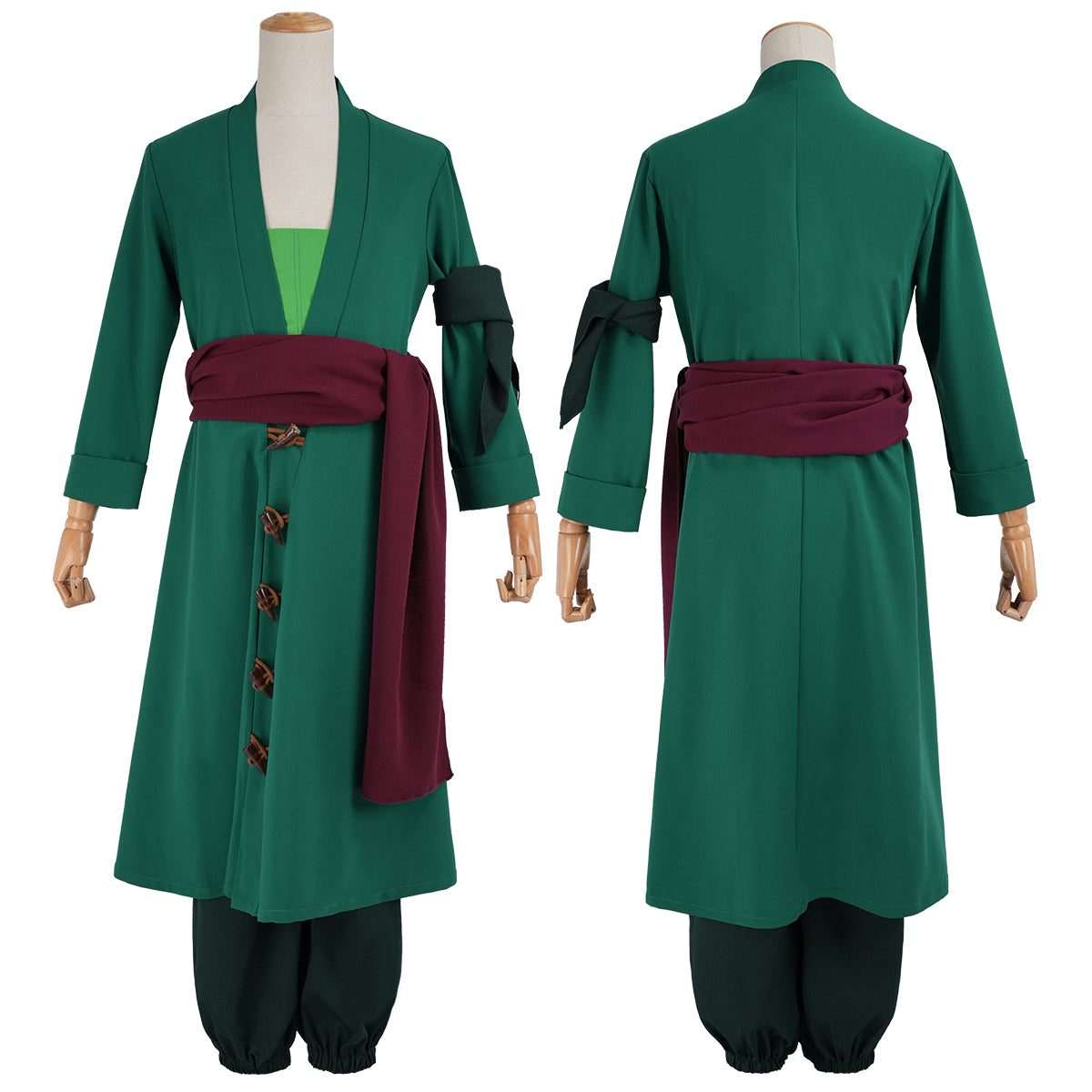 HOLOUN ONE Anime Roronoa Zoro Cosplay Costume Pants Haori Head Scarf Animation Convention 2025 Halloween Christmas Gift