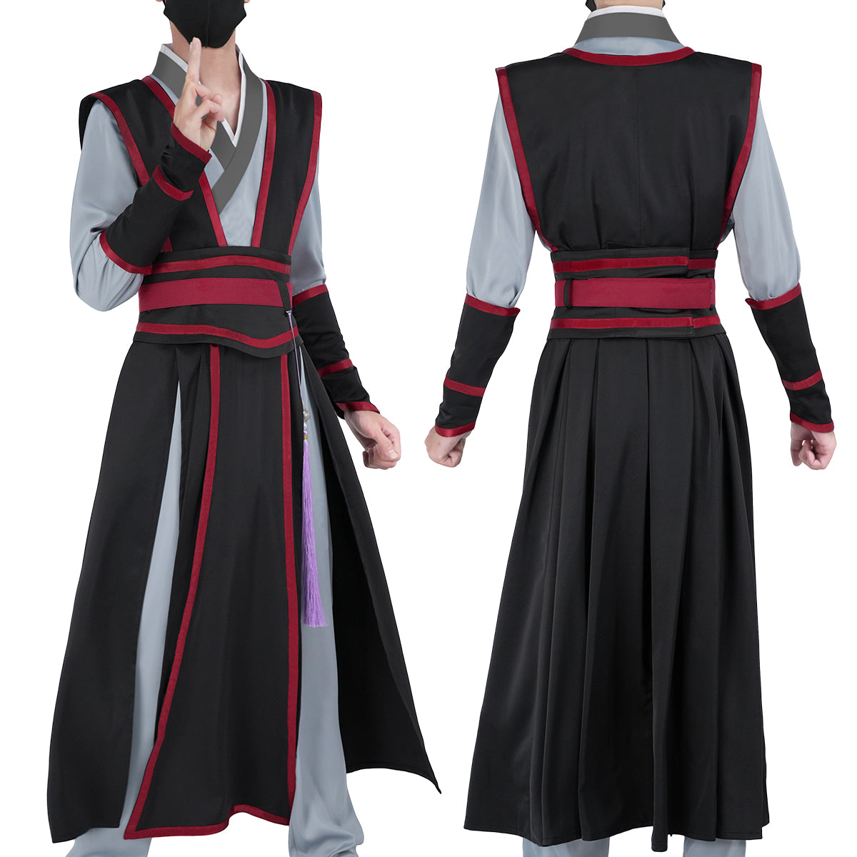 HOLOUN Mo Dao Zu Shi Anime Wei Wuxian Cosplay Costume Grandmaster of Demonic Cultivation Halloween Christmas Convention