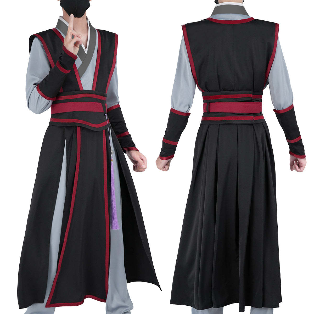 HOLOUN Mo Dao Zu Shi Anime Wei Wuxian Cosplay Costume Grandmaster of Demonic Cultivation Halloween Christmas Convention