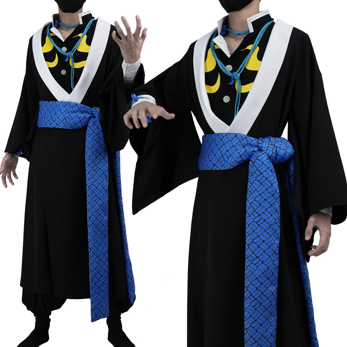 HOLOUN Anime Kaigaku Cosplay Costume Haori Top Pants Convention Halloween Christmas Gift