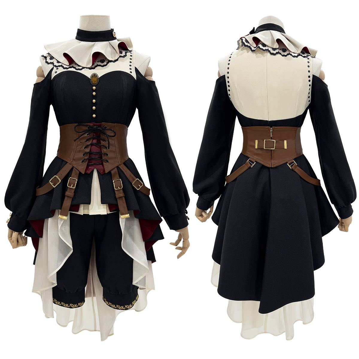 HOLOUN BanG Dream Ave Mujica Anime Doloris Uika Misumi Cosplay Costume Dress Detachable collar Corset Shorts Cos Convention
