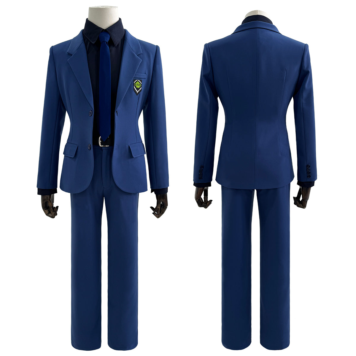 HOLOUN Anime Chigiri Rin Itoshi Isagi Bachira Hiori Reo Mikage Nagi Cosplay Costume Blue Suit Pants Tie Black Shirt
