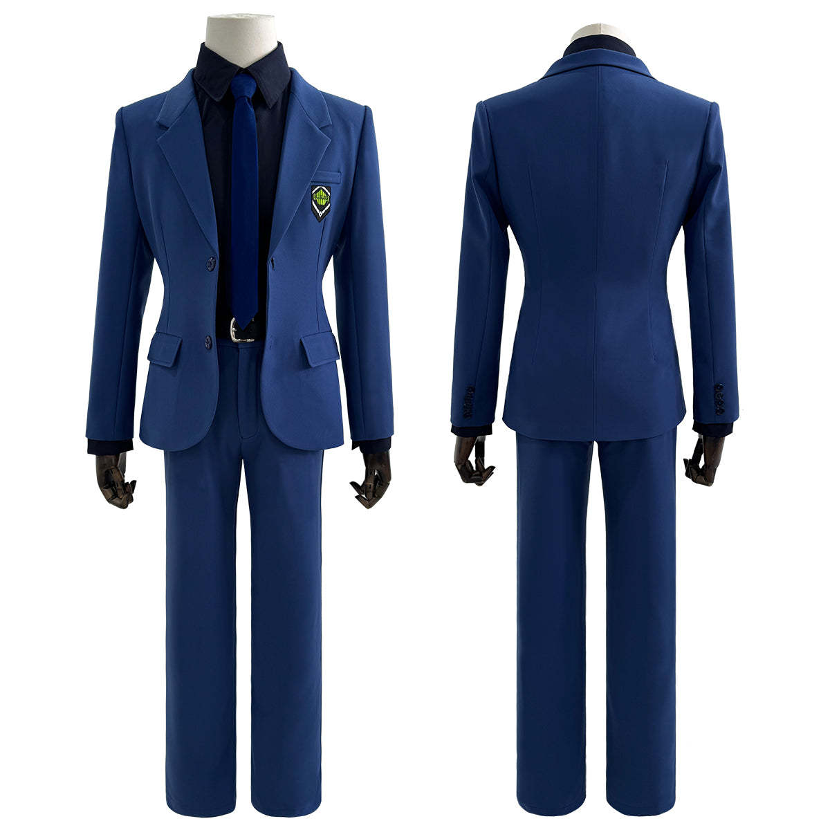 HOLOUN Anime Chigiri Rin Itoshi Isagi Bachira Hiori Reo Mikage Nagi Cosplay Costume Blue Suit Pants Tie Black Shirt