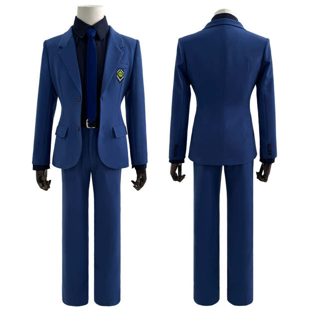 HOLOUN Anime Chigiri Rin Itoshi Isagi Bachira Hiori Reo Mikage Nagi Cosplay Costume Blue Suit Pants Tie Black Shirt