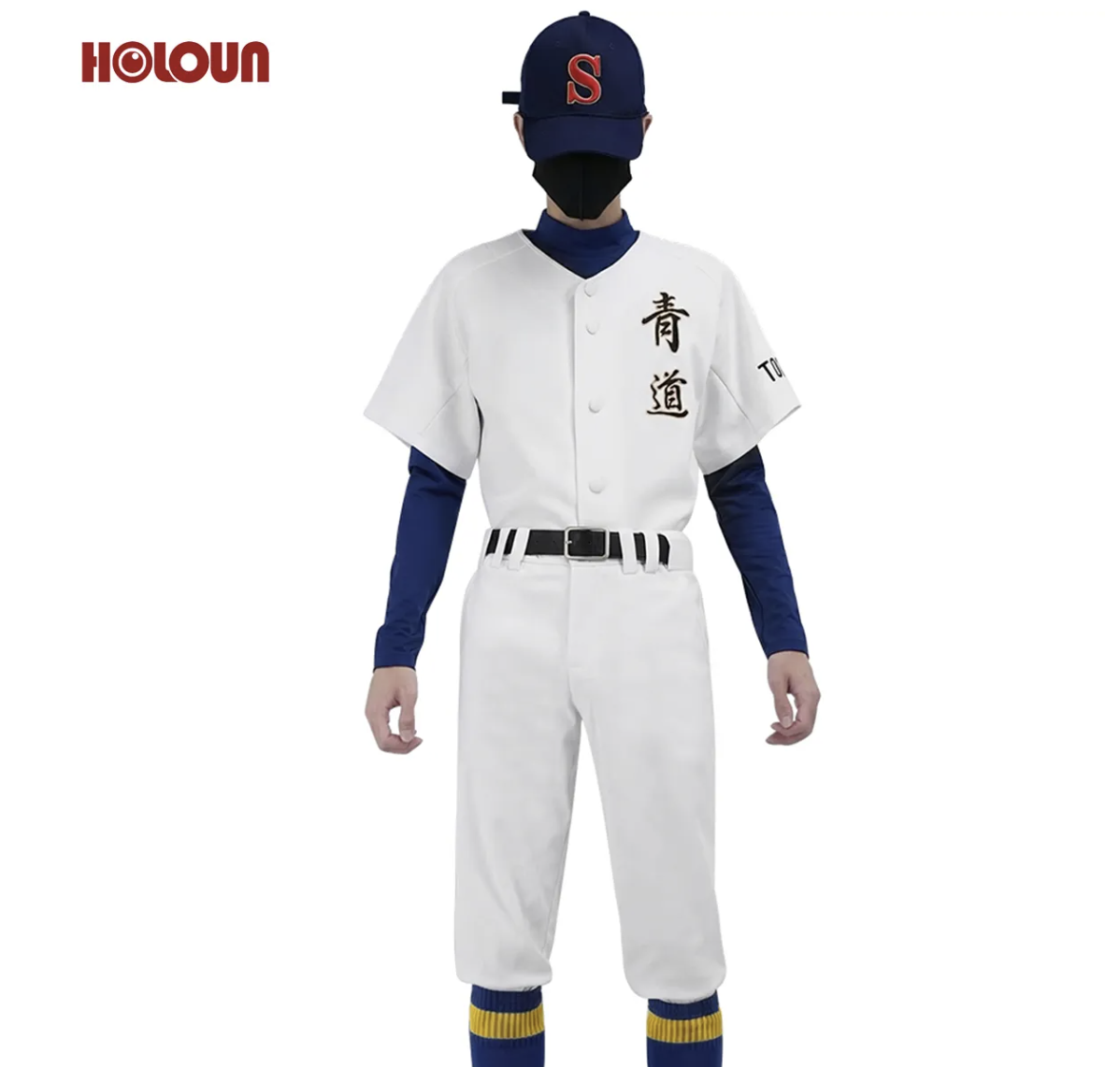 HOLOUN Diamond Anime Miyuki Kazuya ‌Sawamura Eijun Cosplay Costume NO.1 2 4 11 Seidou High School Baseball Club Embroidered Uniform Hat