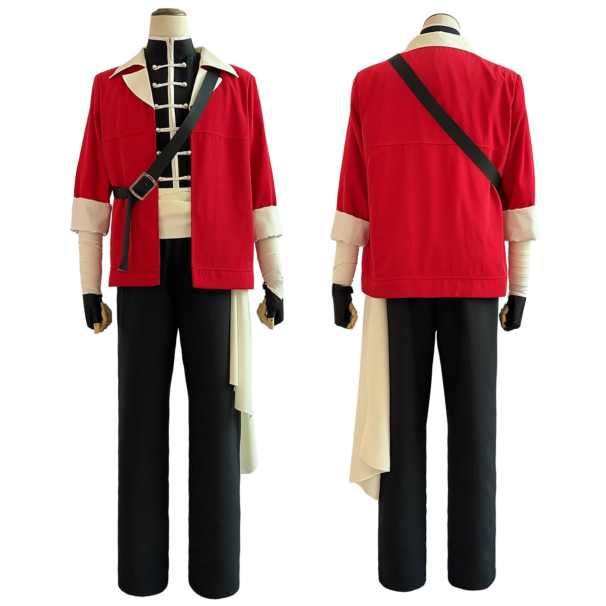 HOLOUN Frieren Beyond Journey's End Anime Stark Cosplay Costume Wig Jacket Sleeveless Vest Pants Christmas Gift