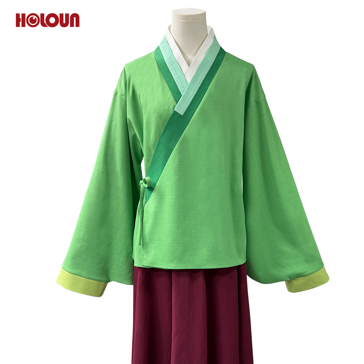 Pre-sale HOLOUN Maomao Latest Version Cosplay Costume Wig The Apothecary Anime Elastic Skirt Green Top Convention Halloween Christmas