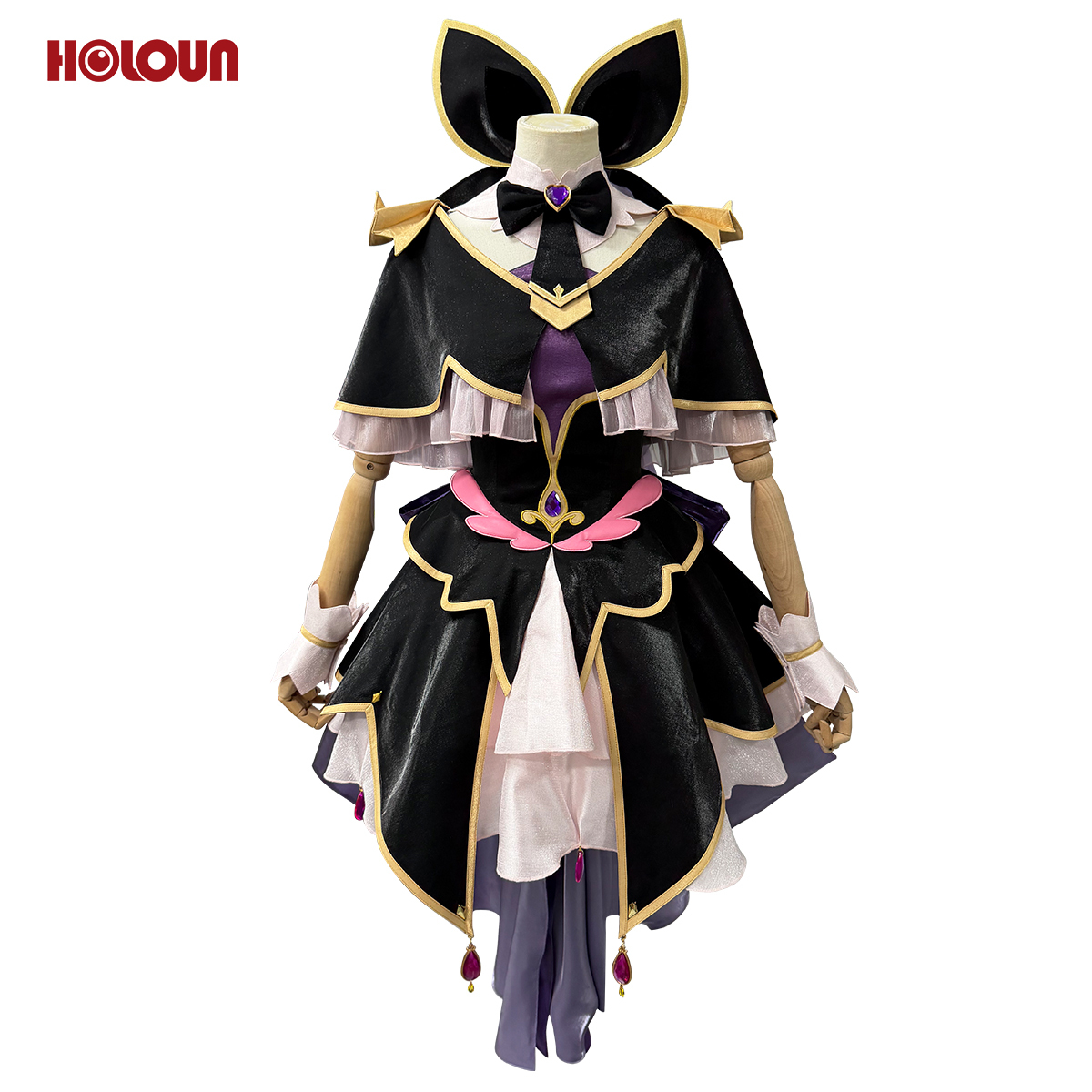 Pre-sale HOLOUN Luluka Moria Cure Arcana Shadow Cosplay Costume Anime Embroidery Skirt Convention Halloween Christmas Party Outfit