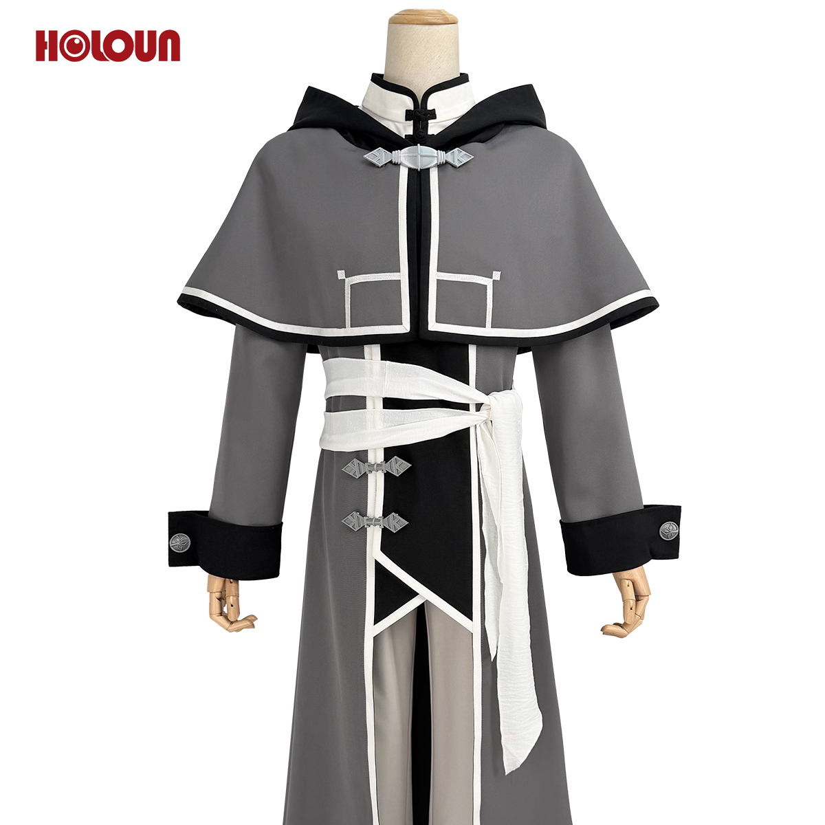 Pre-sale HOLOUN Rudeus Greyrat Anime Mushoku Tensei Cosplay Costume Gray Mage Robe Halloween Christmas Convention Coat Shawl Shirt