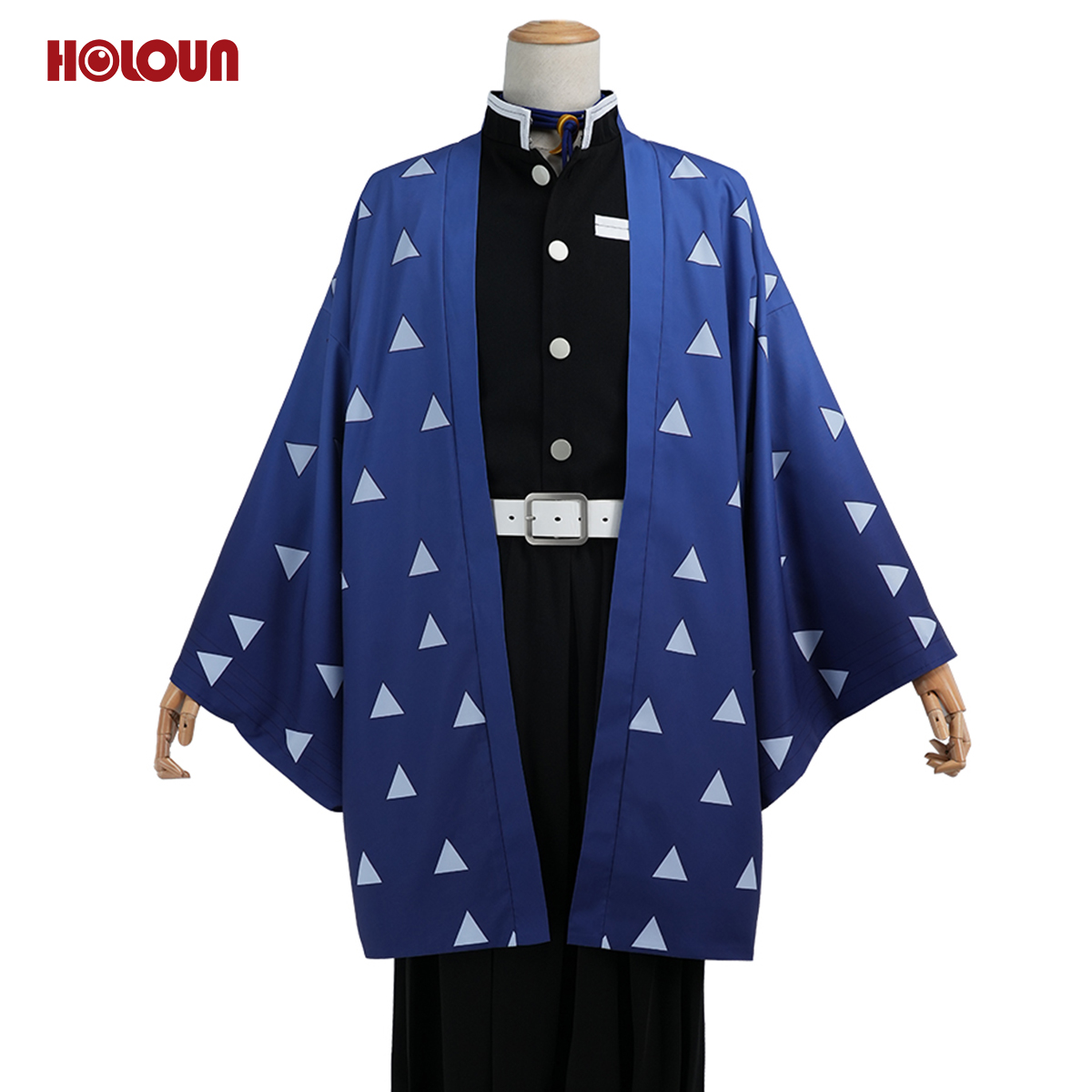 HOLOUN Kaigaku Anime Cosplay Costume Convention Halloween Christmas Haori Embroidery Top Pants