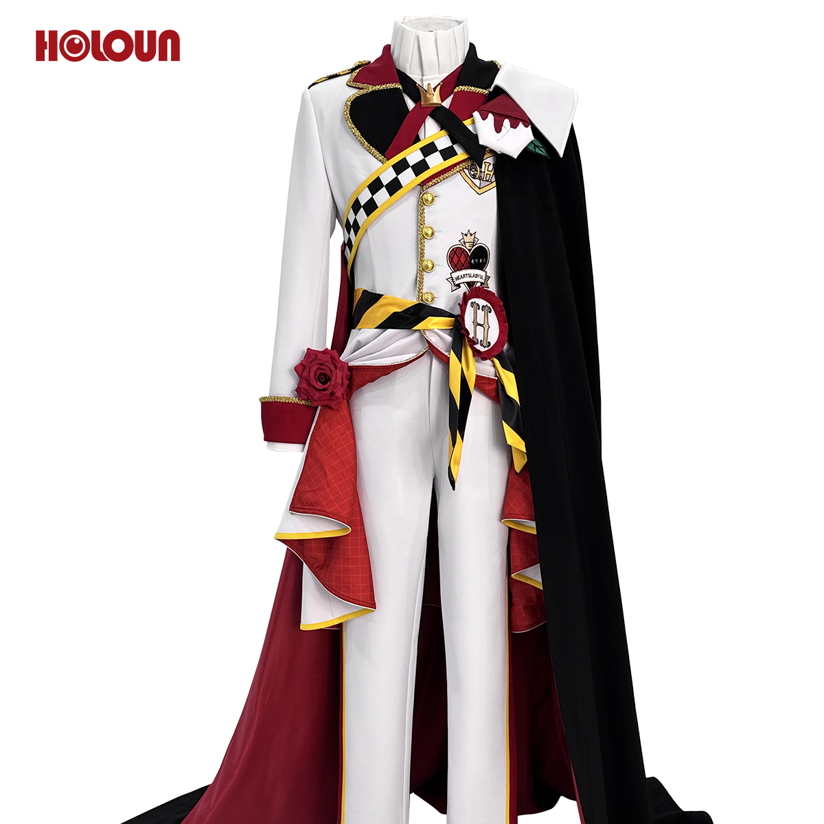 HOLOUN Twisted Game ‌Heartslabyul Riddle Cosplay Costume Convention Halloween Christmas Cloak Coat Shirt Pants