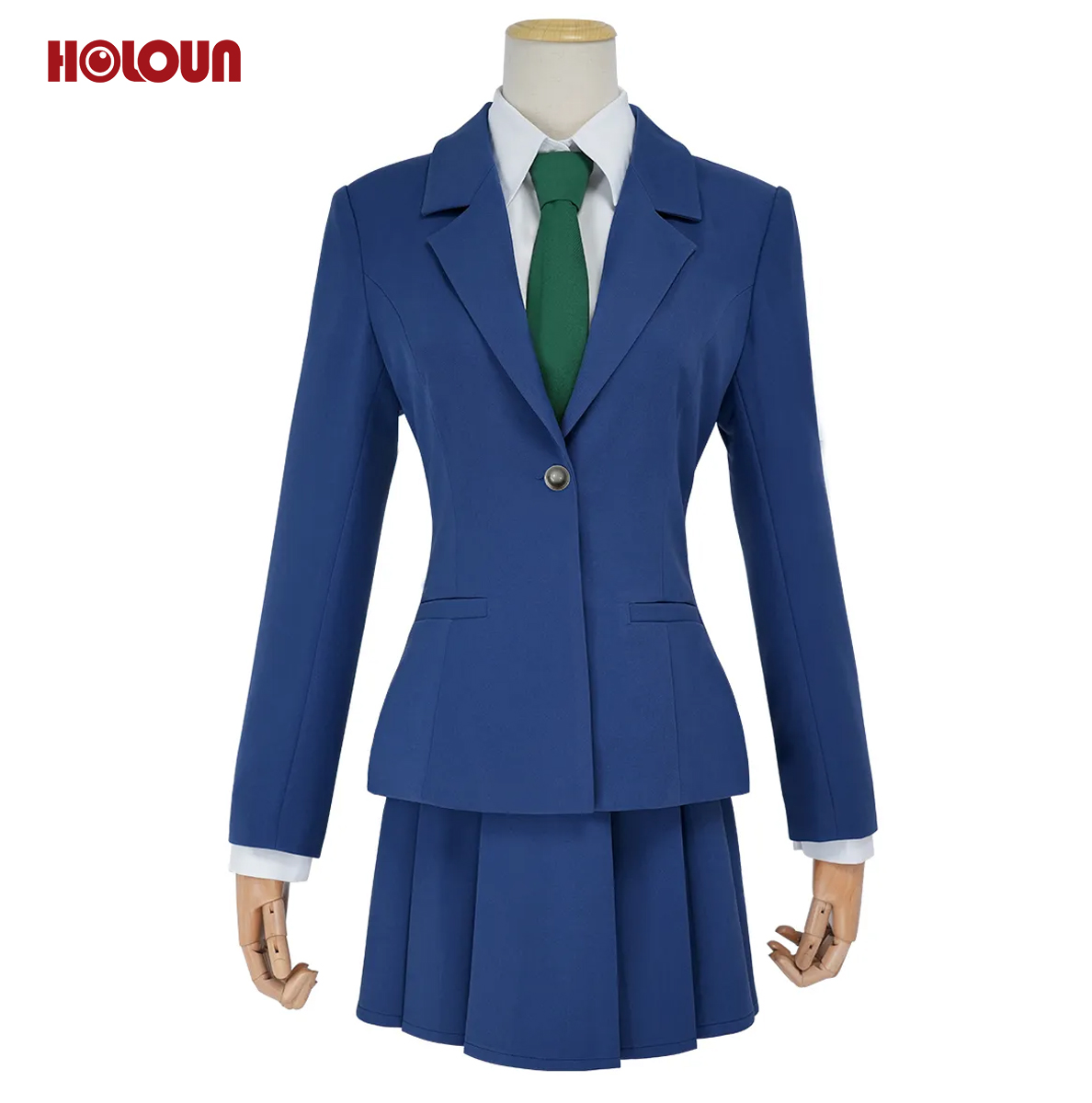 HOLOUN Anime Rachel Moore Mouri Ran Cosplay Suit Shirt Skirt Tie Costume Halloween Thanksgiving Christmas Daily