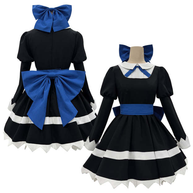 HOLOUN Stocking Panty Anime Stocking Anarchy Cosplay Costume Dress Stockings Bowknot Headdress Cos Convention