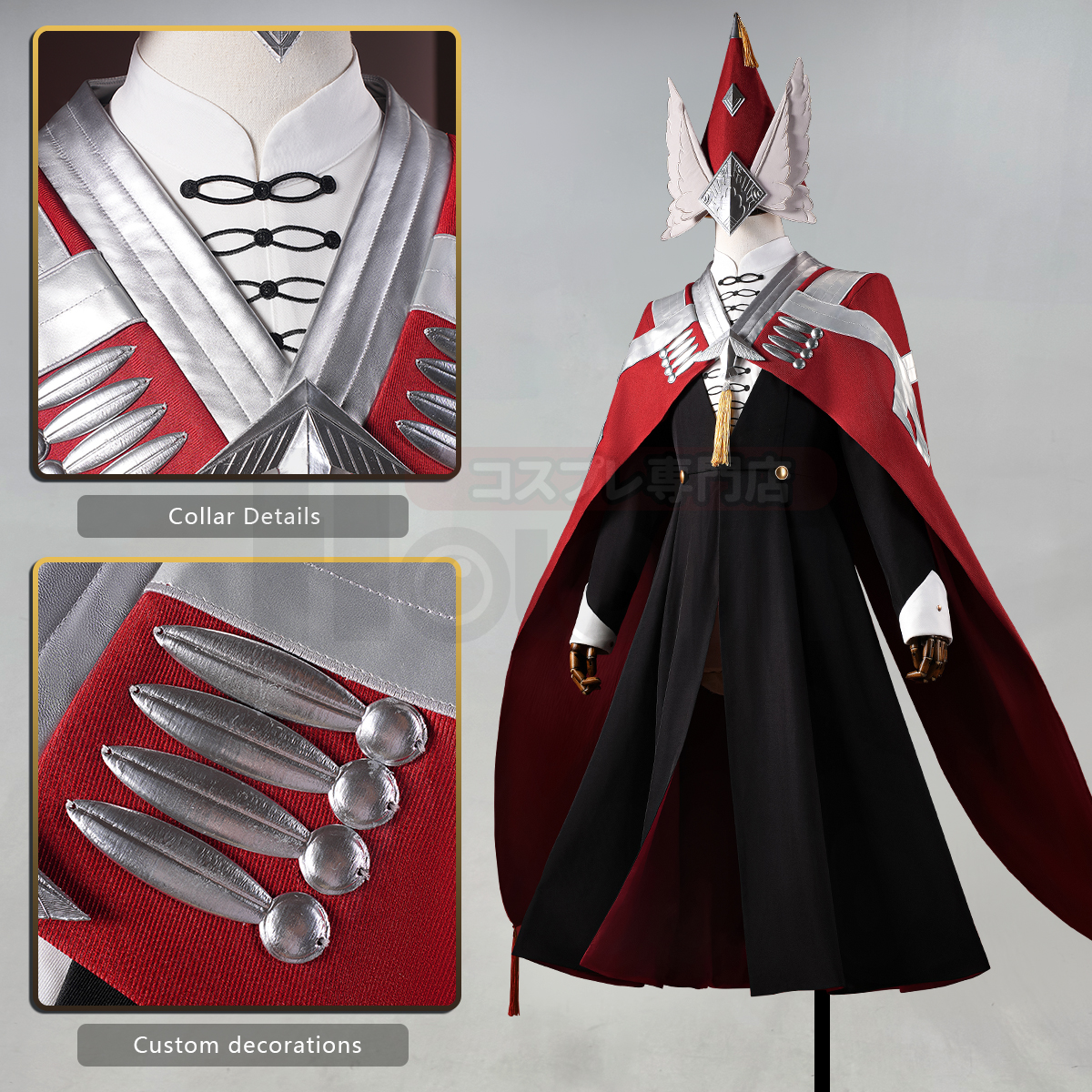 Pre-sale HOLOUN HOLOUN Easthies Knights Moralis Cosplay Costume Witch Hat Atelier Anime Convention Halloween Christmas Party Cloak Top Hat