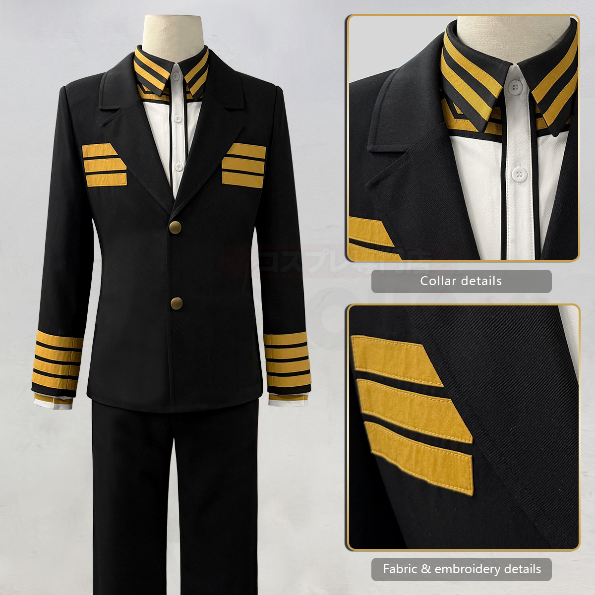 Pre-sale HOLOUN Yoshitsune Asama Uniform Anime Sangoku Cosplay Costume Daily Wear Convention Halloween Christmas