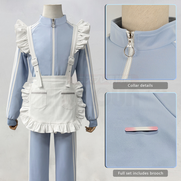 HOLOUN Himeru Kohaku Cosplay Costume Ensemble Stars Game Jersey Maid Set Halloween Christmas Convention Daily Wear Party Outfit