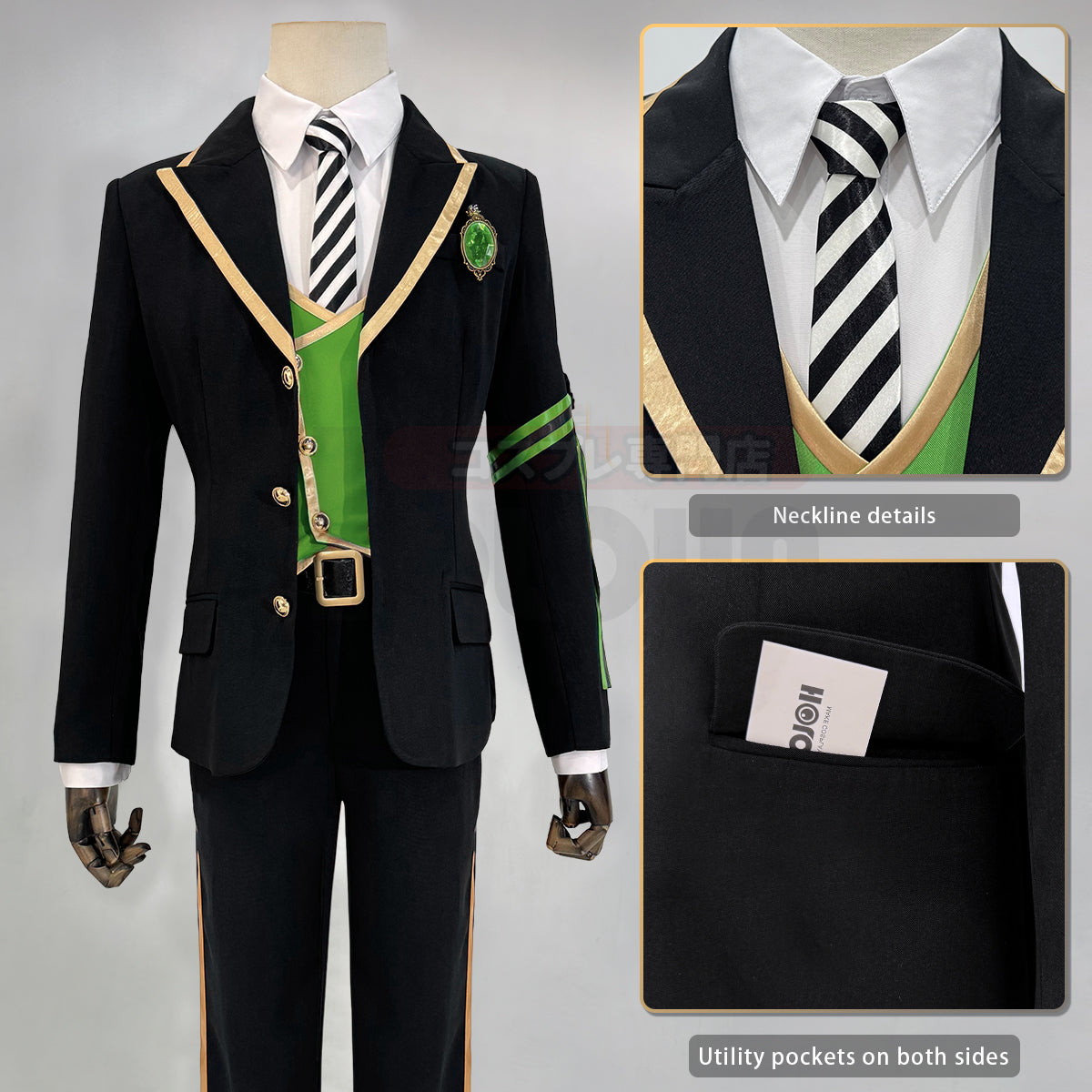 HOLOUN Twisted Game ‌‌‌‌‌Diasomnia Cosplay Costume School Uniform Suit Vest Shirt Tie