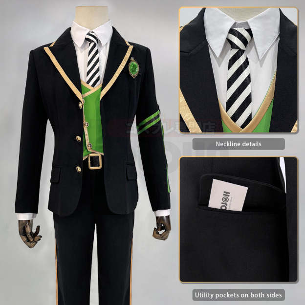 HOLOUN Twisted Game ‌‌‌‌‌Diasomnia Cosplay Costume School Uniform Suit Vest Shirt Tie