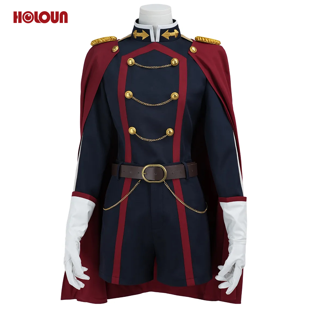 HOLOUN Chained Soldier‌ Anime Yamashiro Ren Cosplay Costume Cape Coat Shorts Gloves Convention Halloween Christmas Gift