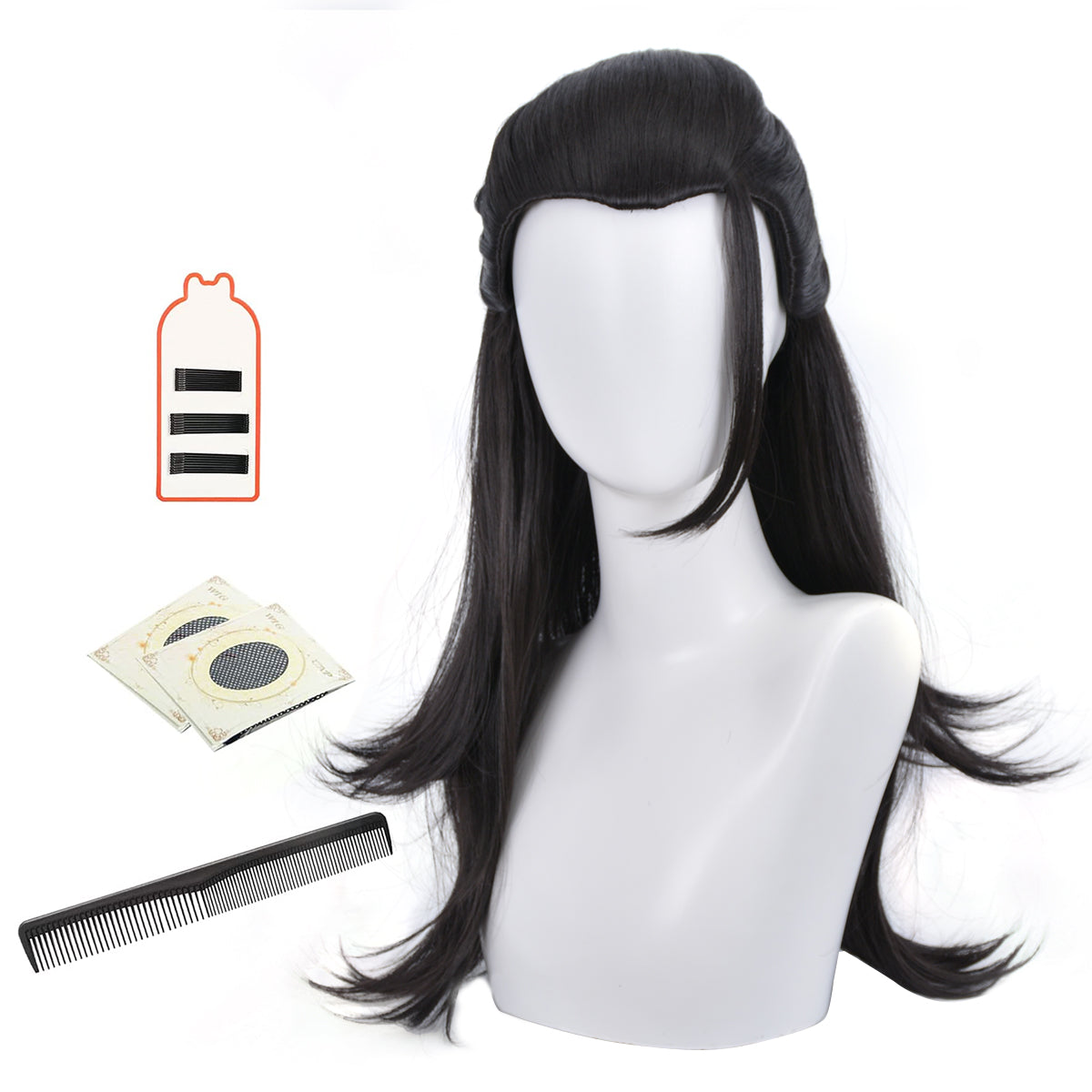 HOLOUN Jujutsu JJK Anime Suguru Geto Cosplay Wig Untied Rose Net Synthetic Fiber Adjustable