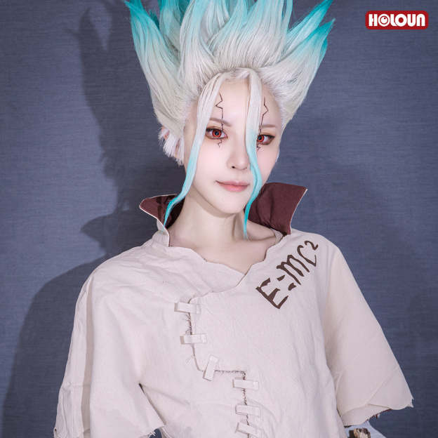 HOLOUN STONE Anime Ishigami Senkuu Cosplay Costume Animation Convention 2025 Halloween Christmas Gift