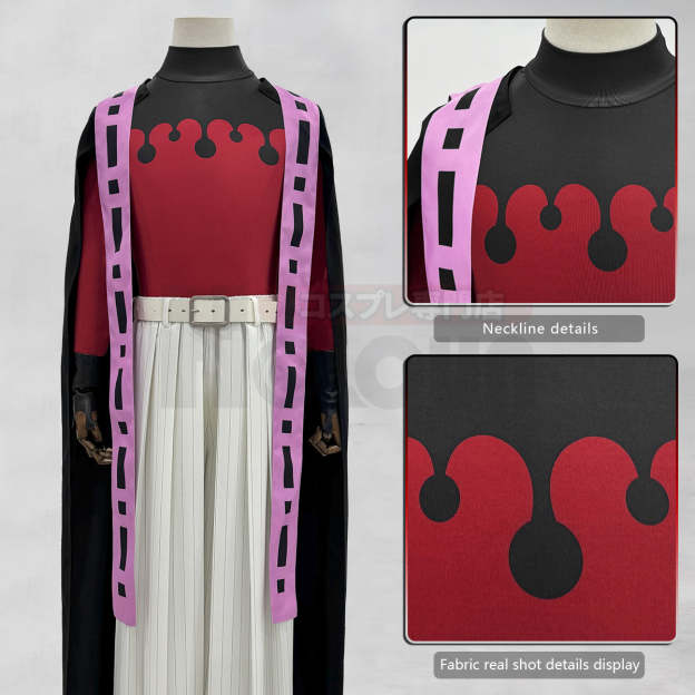 HOLOUN Anime Douma Cosplay Costume Wig Hat Cloak Top Pants Belt Gloves Halloween Christmas Animation Convention Unisex