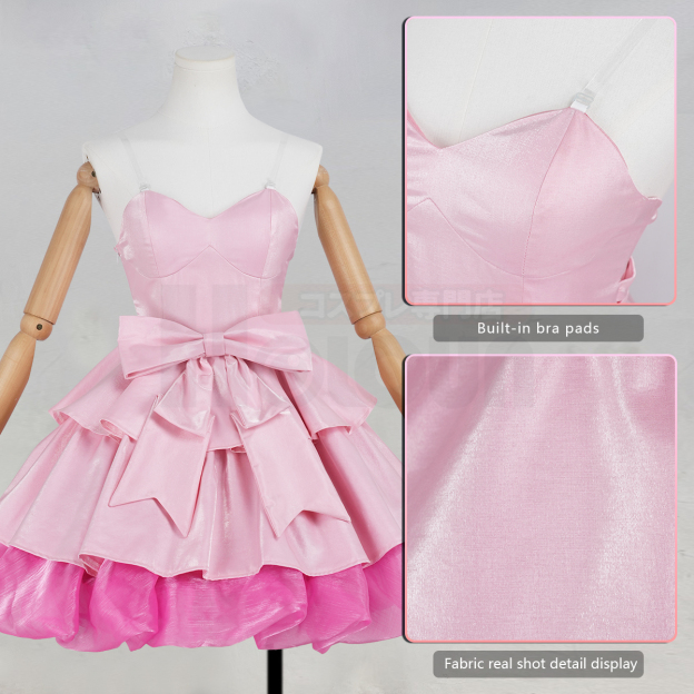 Pre-sale HOLOUN Mizi Anime ALNST Cosplay Costume Halloween Christmas Party Convention Idol Pink Dress