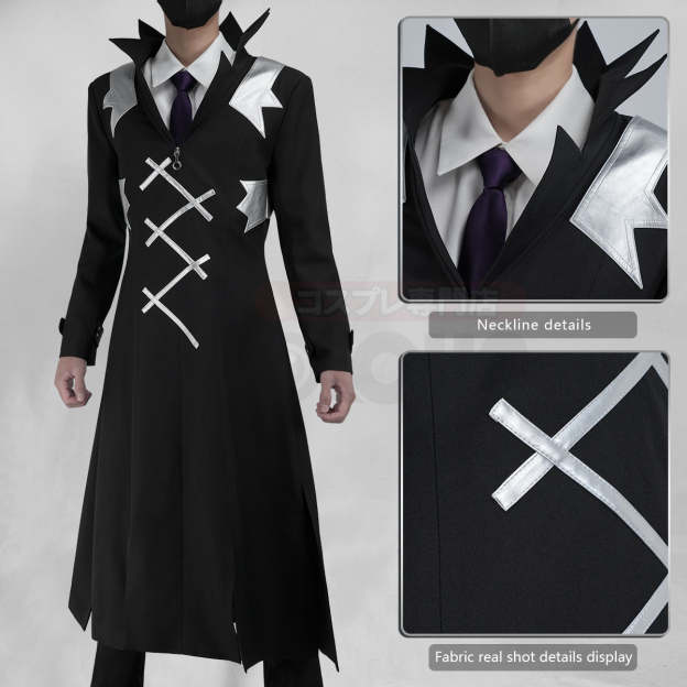 HOLOUN STONE Anime Dr. Xeno Houston Wingfield Cosplay Costume Coat Shirt Pants Tie Convention Halloween Christmas Gift