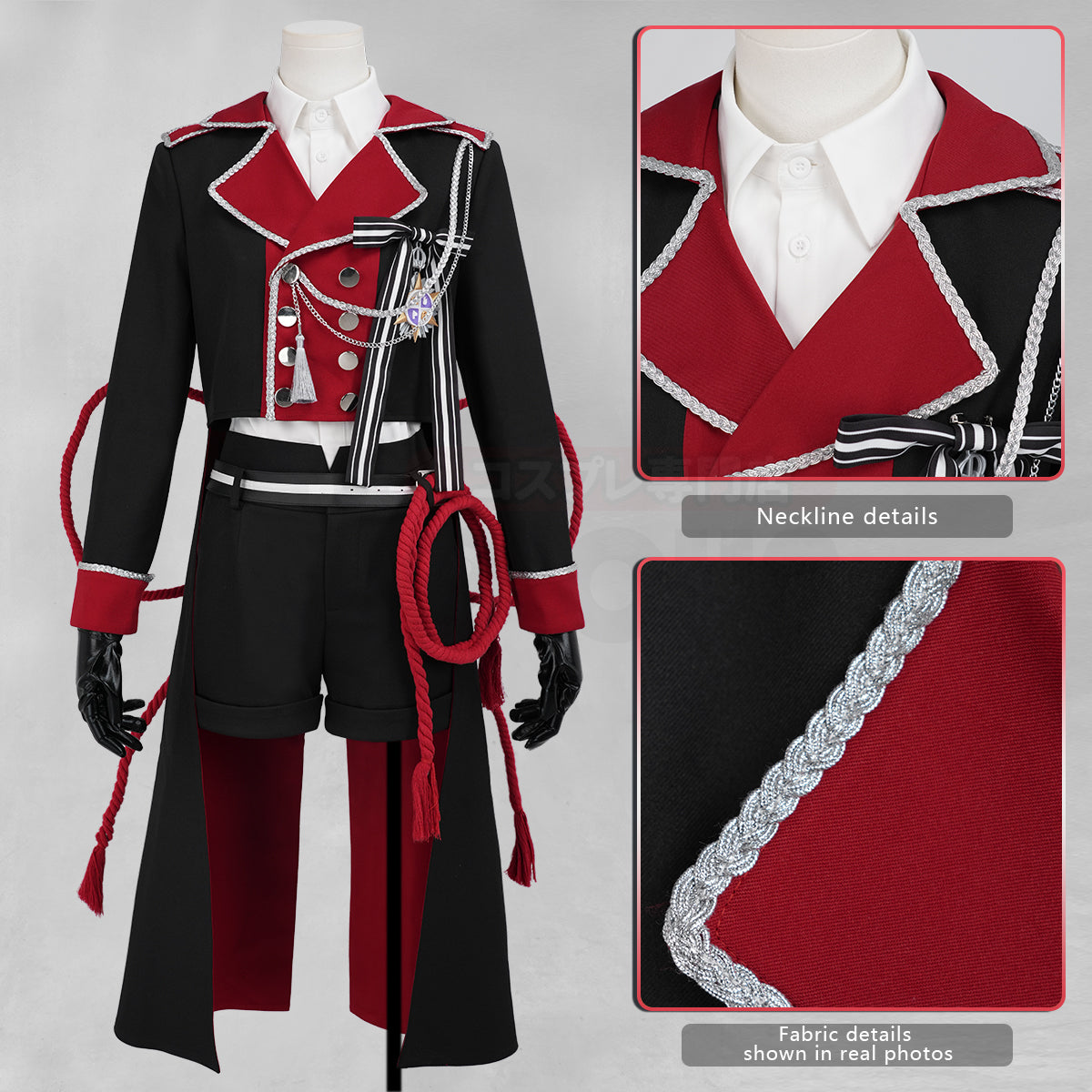 Pre-sale HOLOUN Toilet-Bound Hanako-kun Anime Hanako-kun Yugi Amane Cosplay Costume Coat Shirt Shorts Belt Stickers Hat Chest Decorations