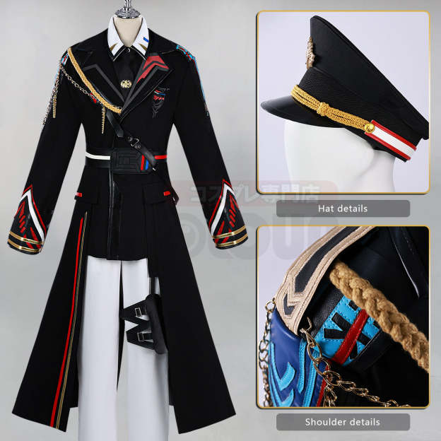 HOLOUN Love and Deepspace Game Caleb Cosplay Costume Uniforms Coat Shirt Pants Hat Cos Convention