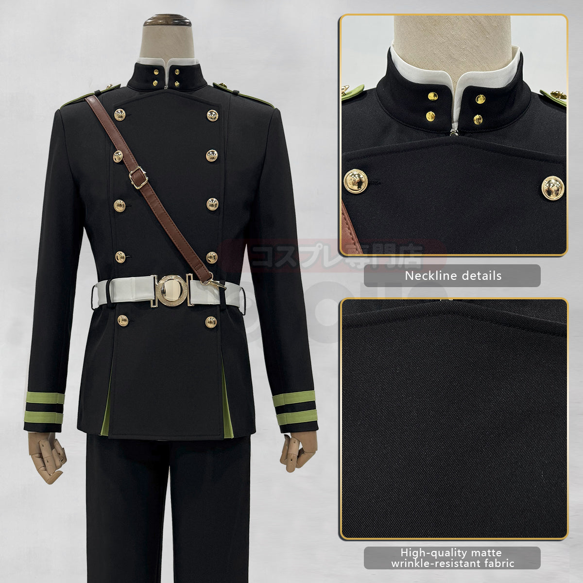 HOLOUN Seraph Of The End Anime Yuichiro Hyakuya Cosplay Costume Jacket Pants Shirt Belt Halloween Christmas Animation Convention